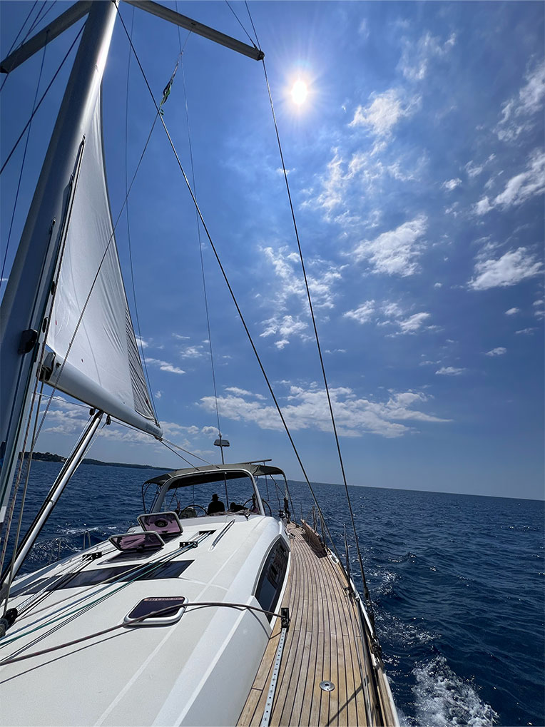 Segeln in der Bucht